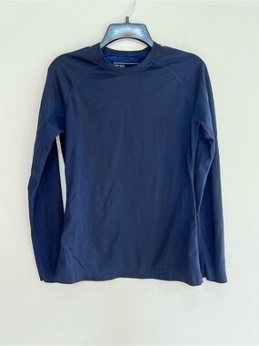 FIGS Salta Seamless Long-Sleeve Crew Neck Underscrub Navy Blue (CUT#: 2838), XS